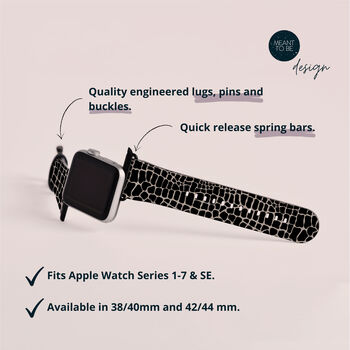 Croc Vegan Leather Apple Watch Band, 6 of 6