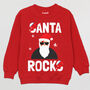 Santa Rocks Boys' Christmas Jumper, thumbnail 6 of 6