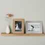 Personalised Oak Shelf With Photo Frame Options, thumbnail 3 of 12