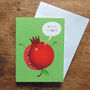 Mini Pomegranate Greetings Card, thumbnail 1 of 4