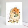 Pomeranian Christmas Card, thumbnail 3 of 7