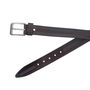 Men's Thick Dark Brown Leather Belt Free Personalisation, thumbnail 2 of 7