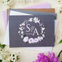 Lilac, Grey White Floral Wedding Invitations, thumbnail 4 of 6