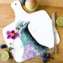 Inky Pigeon Chopping Board, thumbnail 1 of 4