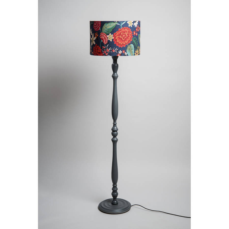 large carnation linen lampshade by winter's moon