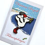 Christmas Seagull Enamel Pin, thumbnail 6 of 8