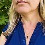 The En Pointe Black Tourmaline Gemstone Necklace, Gold, thumbnail 2 of 12