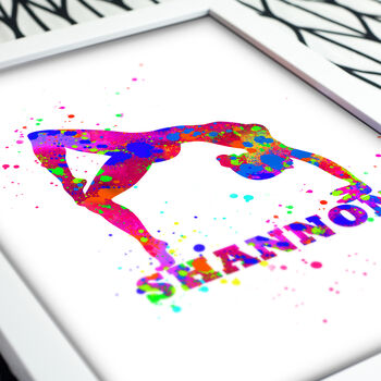 Personalised Gymnast Gift Print, 3 of 4
