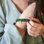Personalised Chunky Gemstone Bracelet And Initial Charm, thumbnail 6 of 11