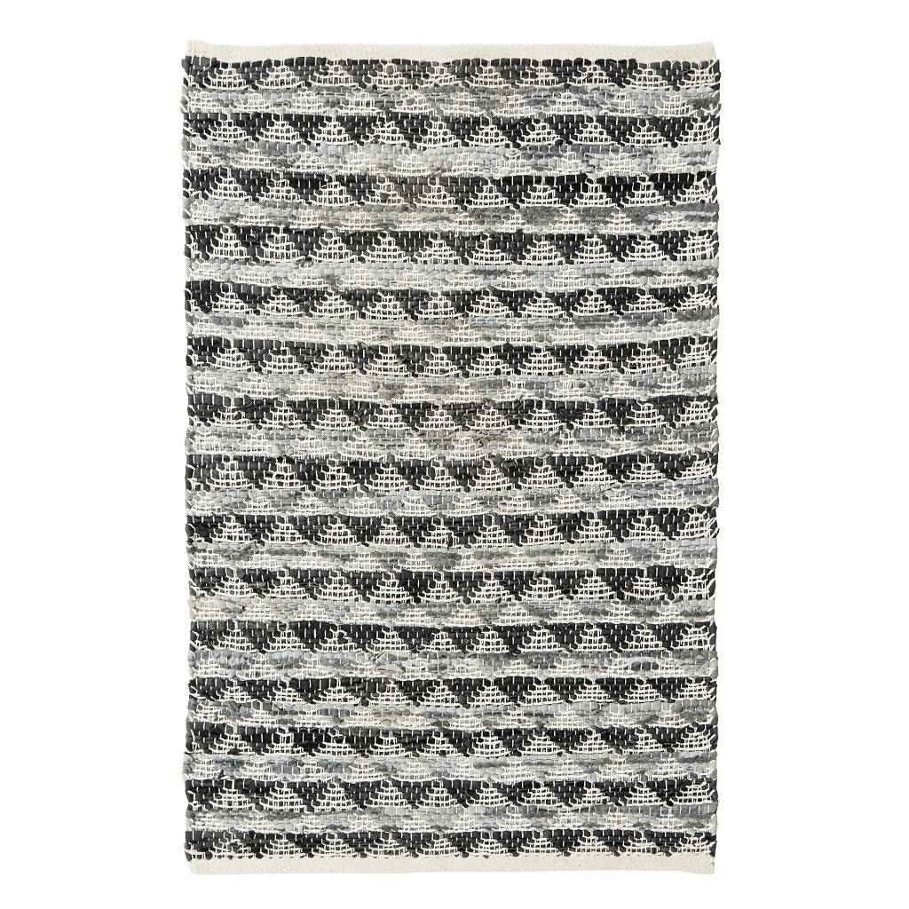 Triangle Design Leather Rug By Bell & Blue | notonthehighstreet.com