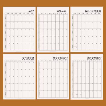 Large 2024 Calendar | Simply Neutral | A3, 10 of 11