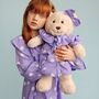 Louise Girls Nightdress Set With Matching Teddy Bear, thumbnail 1 of 5