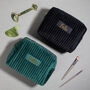 Personalised Soft Velvet Pleated Makeup Cosmetic Cube Bag, thumbnail 1 of 10