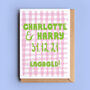 Engagement, Anniversary Or Valentine Gingham Card, thumbnail 1 of 3