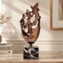 Abstract Face Sculpture Rose Gold Decorative Bust, thumbnail 1 of 9