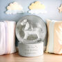 Personalised Rocking Horse Glitter Snow Globe, thumbnail 4 of 5
