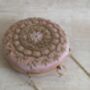 Light Pink Circular Handcrafted Clutch Bag, thumbnail 7 of 7