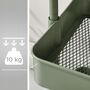 Three Tier Storage Trolley Rolling Utility Cart Shelves, thumbnail 9 of 12