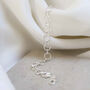 Sterling Silver Shimmer Link Anklet, thumbnail 4 of 6