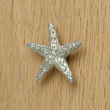 Starfish Solid Pewter Cabinet Handles, Door Knobs, 3 of 8