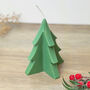 Festive Green Christmas Tree Candle Christmas Decoration, thumbnail 4 of 7