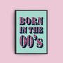Personalised Birth Decade Art Print, thumbnail 2 of 8