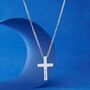 Silver Personalised Cross Pendant, thumbnail 3 of 11