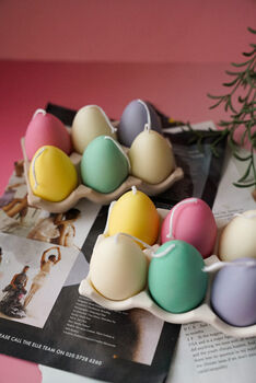 Handmade Soy Wax Easter Egg Candle Box Set Of Six, 10 of 10