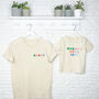 Mummy/Daddy's Little Love Parent And Child T Shirt Set, thumbnail 2 of 3