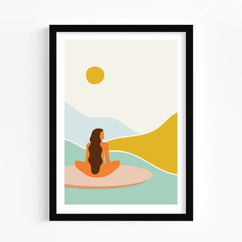 Beach Surfer Art Print, 5 of 6