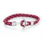 Personalised Men's Red Rope Nautical Anchor Bracelet, thumbnail 7 of 10