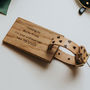 Personalised Wooden Luggage Tag Adventure, thumbnail 2 of 3