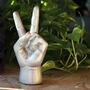 Silver Peace Hand Accessories Stand In Gift Box, thumbnail 5 of 5