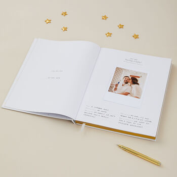 My Pregnancy Journal Lullaby | Luxury Cloth Pregnancy Memory Book, 5 of 12