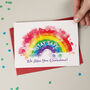 Personalised Rainbow Stay Safe Card, thumbnail 3 of 3