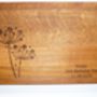 Dandelions Personalised Oak Chopping Board, thumbnail 3 of 5