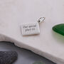 Postcard Personalised Silver Charm, thumbnail 3 of 12