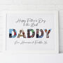 Personalised Photograph Daddy Word Print, thumbnail 1 of 2