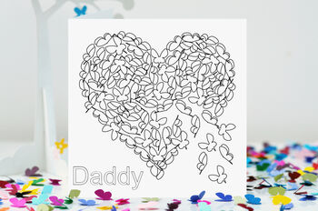 I Love Nanny Butterfly Heart Birthday Card, 7 of 12