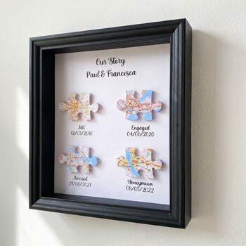 Wedding Gifts Met Engaged Married Locations Print, 8 of 10