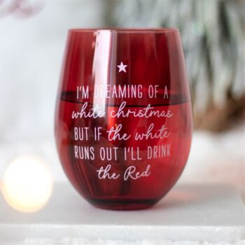 Christmas Red Wine Glass, 2 of 6