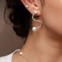 Pearl Wave Earrings, thumbnail 3 of 5