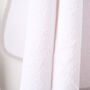 Personalised Baby Hooded Towel With Mink Trim, thumbnail 6 of 8