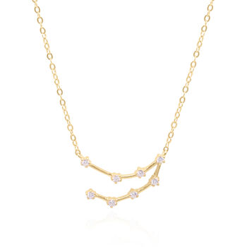 Esphyr Constellation Zodiac Necklace 18 K Gold Plated, 7 of 8