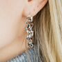 30 Mm Silver Plated Spiral Round Twist Hoop Earrings, thumbnail 8 of 8
