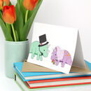 Dinosaur Wedding Card By Dinosaurs Doing Stuff | notonthehighstreet.com