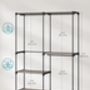 Clothes Wardrobe Hanging Rods Shelves Portable Closet, thumbnail 10 of 11