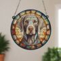 Weimaraner Stained Glass Effect Suncatcher, thumbnail 6 of 6