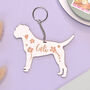 Personalised Pet Dog Breed Engraved Keyring, thumbnail 6 of 12