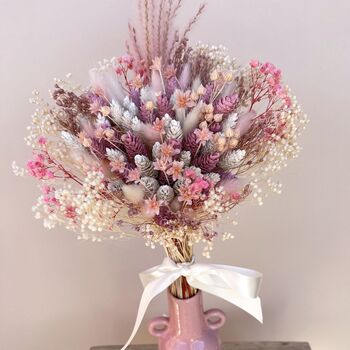 Light Pink Gypsophila Dried Floral Bouquet, 3 of 7